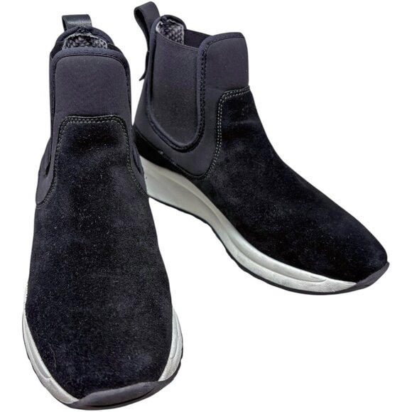 Aquatalia Becky Suede Chelsea Style Platform Sneakers - Picture 9 of 12